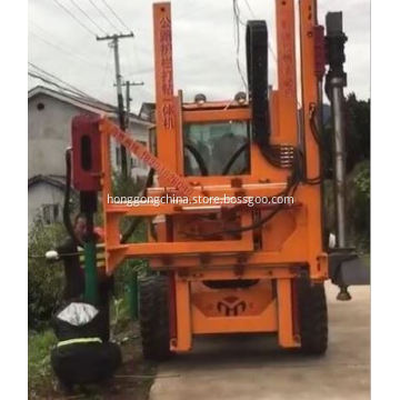 Highway Repair Tool Guardrail Pile Driver